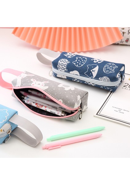 Stil 2 Kalem Kutusu Unicorn Kawaii Kedi Okul Kalem Kutuları Kırtasiye Trousse Scolaire Tuval Kalem Kutusu Okul Malzemeleri Kalem Çantası (Yurt Dışından) fırsatları