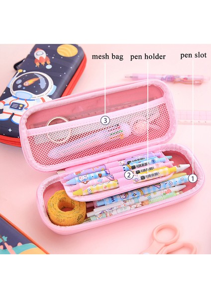Stil 6 Kawaii Kalem Kutusu Unicorn Kalem Kutusu Astuccio Scuola 3D Estojo Escolar Sevimli Kore Kırtasiye Trousse Scolaire Kalem Kutusu (Yurt Dışından)