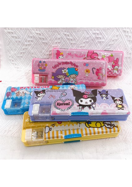 Stil 5 Sanrio Çift Taraflı Kalem Kutusu Kırtasiye Kutusu Çocuk Çok Fonksiyonlu Kalem Kutusu ile Kalemtıraş Öğrenci Malzemeleri (Yurt Dışından) fiyatları