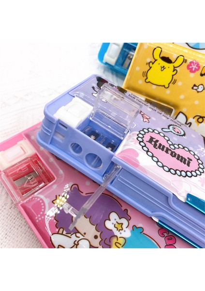 Stil 5 Sanrio Çift Taraflı Kalem Kutusu Kırtasiye Kutusu Çocuk Çok Fonksiyonlu Kalem Kutusu ile Kalemtıraş Öğrenci Malzemeleri (Yurt Dışından) modelleri