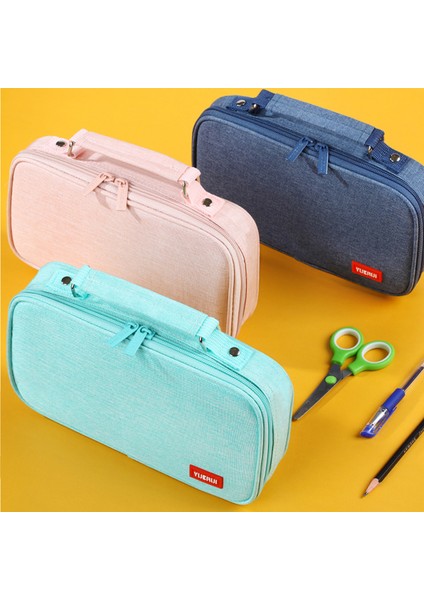 Genişletmek Kalem Kutusu Büyük Kırtasiye Okul Kalem Kutusu Taşınabilir Kalem Kutusu Tuval Trousse Scolaire Kore Ofis Öğrenci Kalem Çantaları (Yurt Dışından) indirimleri