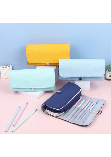 Stil 6 Şeker Renkli Kalem Kutusu Okul Malzemeleri Kalem Çantası Estuche Escolar Tuval Kalem Kutusu Trousse Scolaire Kırtasiye Kalem Kutusu (Yurt Dışından) fiyatları