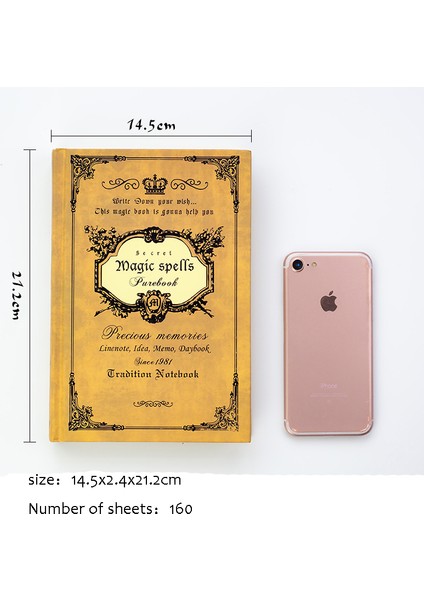 Antik Pirinç B Avrupa Retro Kalın Sihirli Dizüstü Yaratıcı A5 Günlüğü Kitap Öğrenciler Için Klasik Hediyeler (Yurt Dışından) fırsatları