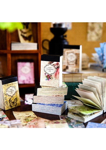 G Journamm 100 Adet/paket Çiçek Malzemeleri Kağıt Mini Kitap Dıy Scrapbooking Sanat Kolaj Fotoğraf Albümü Dekor Önemsiz Günlük Kraft El Işi Kağıdı (Yurt Dışından) modelleri