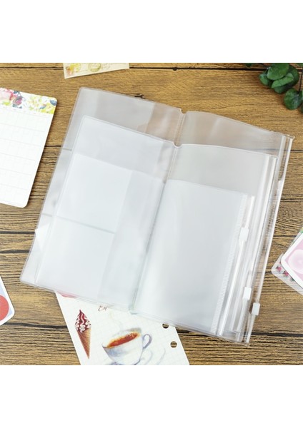L 210X110MM Fromthenon Pvc Fermuarlı Çanta Midori Gezginler Için Dizüstü Dergisi Planlayıcısı Aksesuar Kart Tutucu Depolama Standart/cep/pasaport (Yurt Dışından) fiyatları