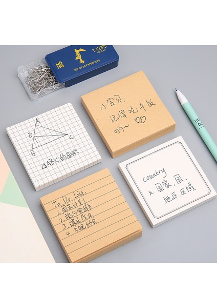 Haki Izgaralı Yapışkan Kırtasiye Not Defteri Ofis Kitap Ayracı Yapışkan Notlar Yayınlandı Haki / Beyaz / Kawaii Tasarım Defterdeki Çıkartmalar Not Defteri (Yurt Dışından) fırsatları