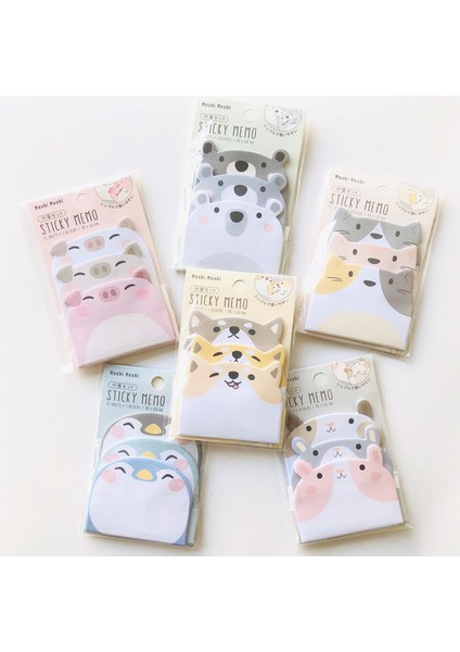 Yeşil 45 Yaprak/paket Kawaii Hayvan Ayı Kedi Bloknot Öğrenci Kırtasiye Okul Ofis Malzemeleri Yapışkan Not Sevimli Karikatür Not Defteri (Yurt Dışından) fiyatları