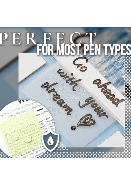75X75MM-50SHEETS-R Sihirli Saydam Yapışkan Notlar Su Geçirmez Pet Şeffaf Memo Etiket Not Kağıdı Günlük Yapılacaklar Listesi Paperlaria Okul Kırtasiye (Yurt Dışından)