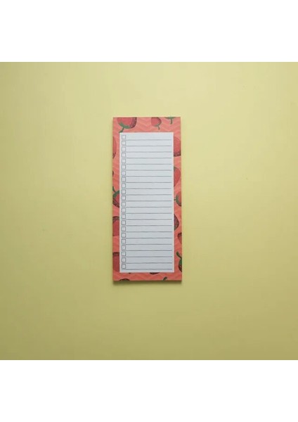 Çilek 50 Yaprak Manyetik Buzdolabı Bloknot Şeker Ofis Okul Sevimli Kore Yapışkan Planlayıcısı Not Defteri Yapılacaklar Listesi Planbook Kırtasiye Tedarik (Yurt Dışından)