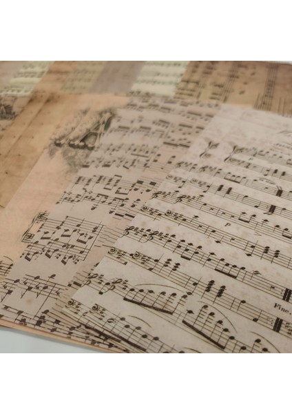 Stil 1 30 Sayfa Vintage Müzik Notları Serisi Arka Plan Malzemesi Kağıt Önemsiz Dergisi Dekorasyon Dıy Scrapbooking Eski Kitap Sayfası Kraft El Işi Kağıdı (Yurt Dışından) fırsatları