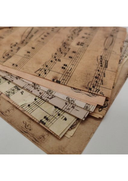 Stil 1 30 Sayfa Vintage Müzik Notları Serisi Arka Plan Malzemesi Kağıt Önemsiz Dergisi Dekorasyon Dıy Scrapbooking Eski Kitap Sayfası Kraft El Işi Kağıdı (Yurt Dışından) indirimleri