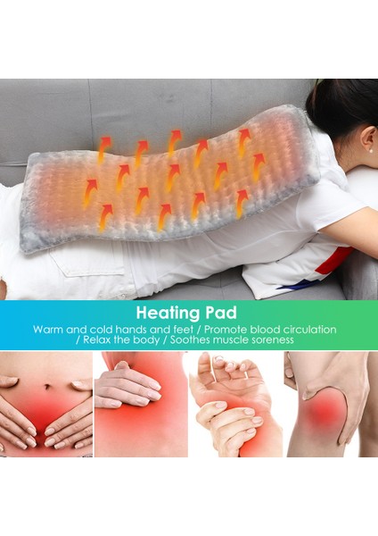 30 cm x 40 cm Ab Tak 110 ~ 220 V Elektrikli Isıtma Yastığı Battaniye Zamanlayıcı Fizyoterapi Isıtma Pedi Omuz Boyun Sırt Rölyef Yorgunluk Kış Isıtıcı Ped (Yurt Dışından) modelleri