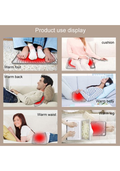 30 cm x 40 cm Ab Tak 110 ~ 220 V Elektrikli Isıtma Yastığı Battaniye Zamanlayıcı Fizyoterapi Isıtma Pedi Omuz Boyun Sırt Rölyef Yorgunluk Kış Isıtıcı Ped (Yurt Dışından) fırsatları