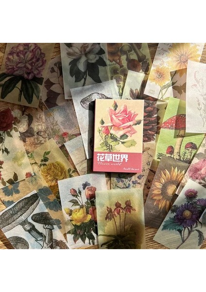 C Journamm 50 Adet/paket Turnusol Kağıdı Malzemeleri Mini Kitap Yaratıcı Kırtasiye Malzemeleri Deco Önemsiz Dergisi Dıy Scrapbooking Kraft El Işi Kağıdı (Yurt Dışından)