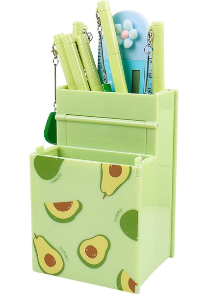 B-2 1 Adet Büyük Kapasiteli Kalem Kutusu Kalem Tutucu Okul Malzemeleri Hesap Makinesi ve Ayna ile Kırtasiye Kutusu 4'ü 1 Arada Çok Fonksiyonlu (Yurt Dışından) fırsatları