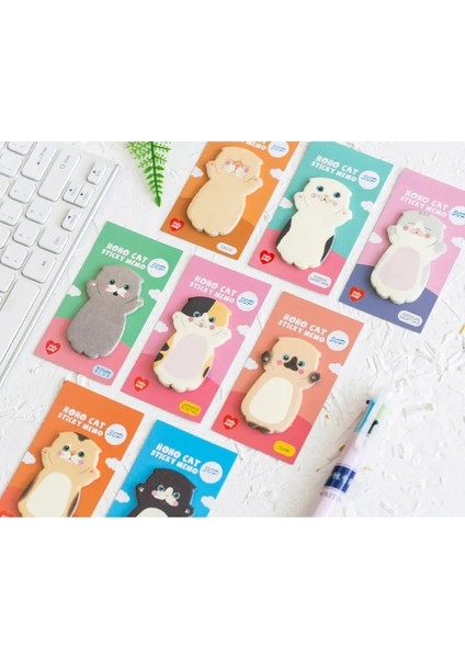 H Kore Kırtasiye Kawaii Karikatür Kedi Yapışkan Not Defteri Pad Marker It Not Planlayıcısı Çıkartmalar Sevimli Ofis Malzemeleri Okul Malzemeleri (Yurt Dışından) modelleri