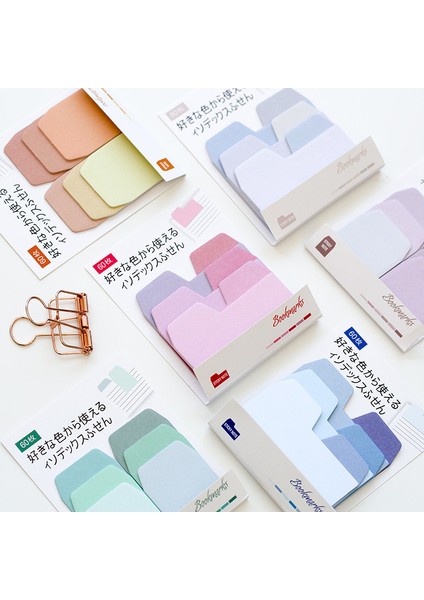 N 60 Adet/paket Yeni Suluboya Japon Degrade Renk Dizini Defter, Yapışkan Not Imi Okul Ofis Kırtasiye Malzemeleri (Yurt Dışından) fırsatları