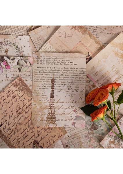 Stil 2 100 Adet/kitap Çiçek Bloknot Malzeme Kağıt Önemsiz Dergisi Scrapbooking Kağıt Kartları Arka Plan Dekorasyon Kağıdı Kırtasiye (Yurt Dışından)