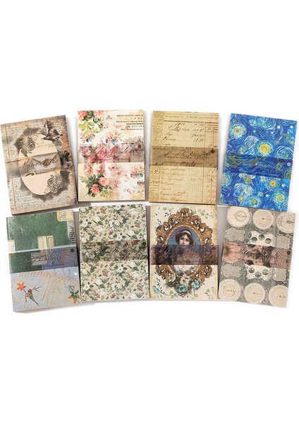 Yeşil 8 Stil 100 Adet/kitap Vintage Mesaj Malzemesi Kağıt Yaratıcı Çiçek Karakter El Hesabı Dekoratif Bloknot (Yurt Dışından) fırsatları