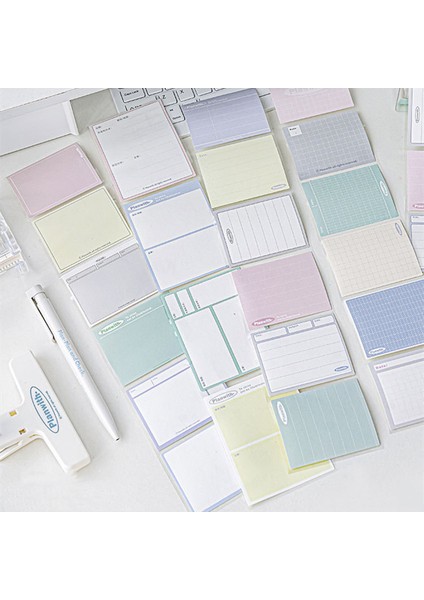 No.2 60 Adet Çok Fonksiyonlu Bloknot Yaratıcı Yatay Izgara Boş Düz Renk Yapışkan Not Güzel Kırtasiye Bant Öğrenci Malzemeleri (Yurt Dışından) fırsatları