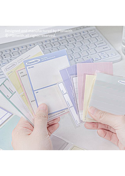 No.2 60 Adet Çok Fonksiyonlu Bloknot Yaratıcı Yatay Izgara Boş Düz Renk Yapışkan Not Güzel Kırtasiye Bant Öğrenci Malzemeleri (Yurt Dışından) indirimleri