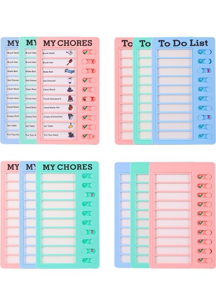 My Chores Gn Duvara Asma Kontrol Listesi Karavan Işleri Öz Disiplin Saat Yapılacaklar Listesinde Yumruk Karavan Buzdolabı Not Notu Mesaj Panosu (Yurt Dışından)