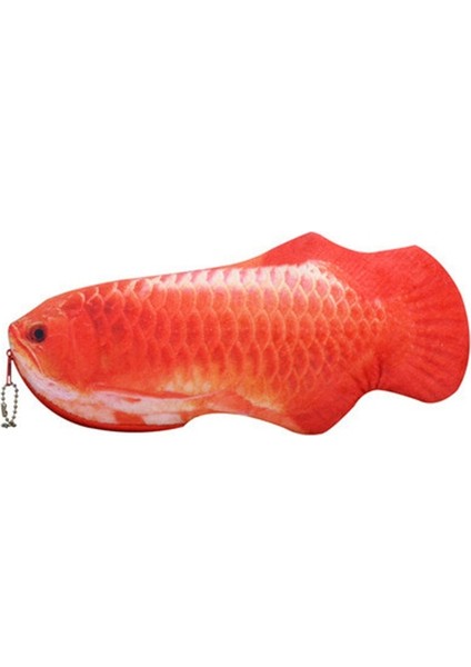 A6 Yaratıcı 3D Simülasyon Balık Kalem Çantası Okul Öğrencileri Sevimli Kırtasiye Saklama Çantası Çocuklar Bez Kalem Kutusu Uygun Para Cüzdanı (Yurt Dışından)