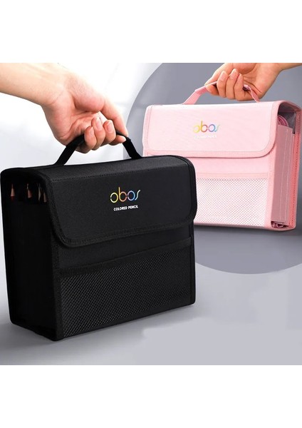 200 Delik Pembe 72/120/150/200 Delik Darbeye Dayanıklı Kalem Perde Kalem Kutusu Çıkarılabilir Oxford Kumaş Süper Büyük Kapasiteli Kırtasiye Saklama Çantası (Yurt Dışından) modelleri