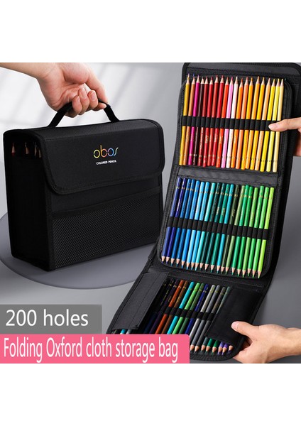 200 Delik Pembe 72/120/150/200 Delik Darbeye Dayanıklı Kalem Perde Kalem Kutusu Çıkarılabilir Oxford Kumaş Süper Büyük Kapasiteli Kırtasiye Saklama Çantası (Yurt Dışından) fırsatları