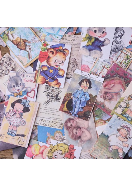 Weimitianshi 100 Yaprak/grup Bloknot Yapışkan Notlar Vintage Tavşan Kız Bebek Kağıt Önemsiz Dergisi Scrapbooking Çıkartmaları Ofis Okul Kırtasiye (Yurt Dışından) modelleri