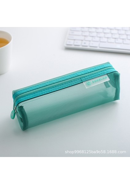 Siyah 2 Erkek Kız Örgü Kalem Kutusu Basit Şeffaf Örgü Belge Çantası Fermuar Kırtasiye Çantası Naylon Örgü Çanta Okul Ofis Malzemeleri (Yurt Dışından) fiyatları