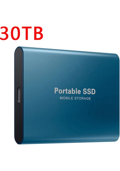 30 Tb Mavi 2023 Taşınabilir Disko Duro Externo USB 3.1 Tip-C M.2 SSD Harici Sabit Disk 500 GB 1 Tb 2 Tb Flash Sürücü 8 Tb Dizüstü Bilgisayarlar Için Sabit Diskler (Yurt Dışından)
