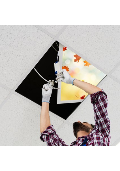 60X60 LED Panel Aydınlatma Armatür Avize Sıva Altı Desenli Tekli 46510081SA
