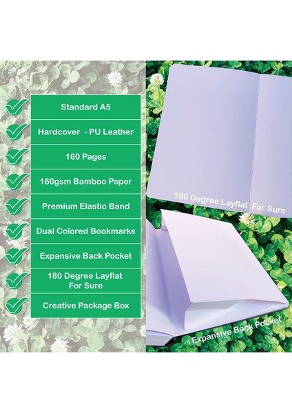 Aqua Mavi 160GSM Bambu Kağıt Koala Aqua Mavi Pu Deri Kapak Mermi Noktalı Defter A5 Ciltli Dergi 160GSM Bambu Kağıt Altın Kenarları (Yurt Dışından)