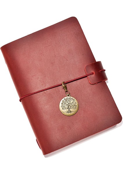 Kırmızı Standart Stil Seyahat Not Defteri Retro Deri Günlük Dıy El Yapımı Vintage Planlayıcısı Not Defteri Taşınabilir Eskiz Defteri Öğretmen Okul Hediye 192 Sayfa (Yurt Dışından)