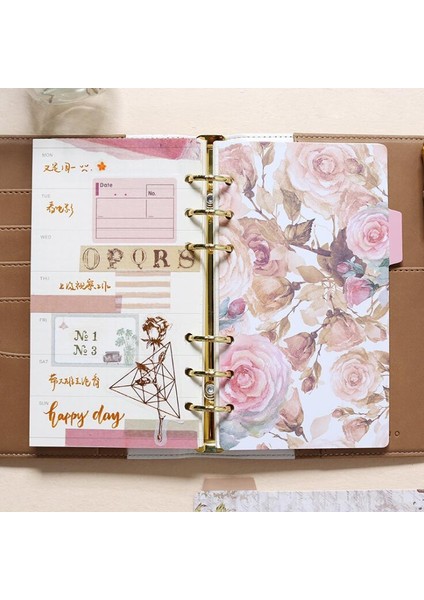 Yaprak 5 Adet A5 5 Adet Vintage Çiçek Kawaii A5 A6 Gevşek Yaprak Spiral Bağlayıcı Dizin Ayırıcı Sayfa Bölücüler Lovedoki Günlüğü Kitap Kırtasiye (Yurt Dışından) fırsatları