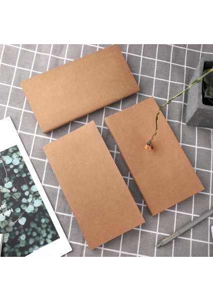 Kraft Kağıt Boş 32 Sayfa Yaratıcı Kraft Kağıt Gezgin Not Defteri Iç Sayfa Günlüğü Dizüstü Boş Çizgi Kitap (Yurt Dışından) modelleri