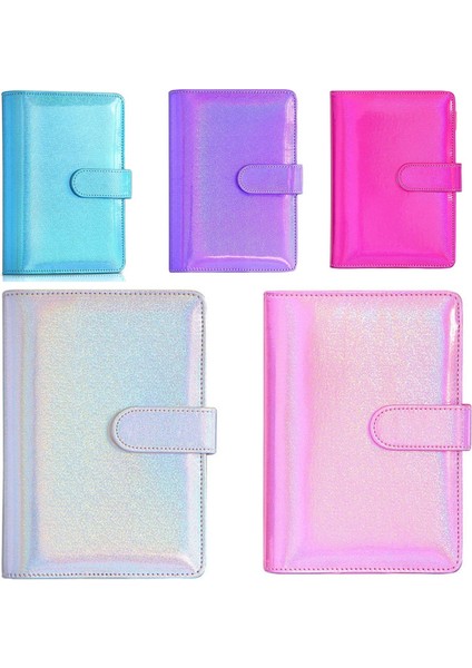 Mavi Çanta A7 A5/a6 Pu Acıbadem Kurabiyesi Lazer Glitter Gevşek Yaprak Kapak Bağlayıcı Süt Defterleri Sert Kapak Dolum Dergisi Gezginler Deri Kapak (Yurt Dışından) fiyatları