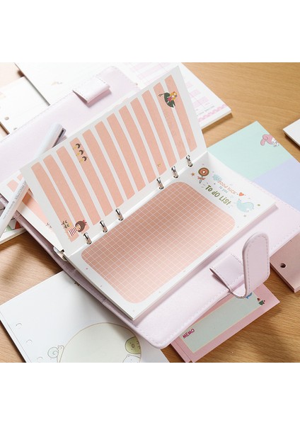 E A5 Sharkbang 40 Sayfa A5 A6 Gevşek Defter Dolum Spiral Ciltleme Dizini Iç Sayfa Aylık Haftalık Yapılacaklar Listesi Kağıt Kırtasiye (Yurt Dışından)
