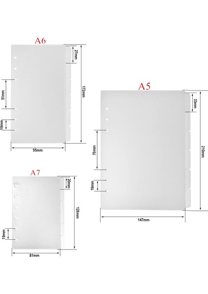 A5 A5 A6 A7 Buzlu Pp 6 Sekmeli Bölücü Dizin Sayfaları Iç Kağıdı Korumak Için Plaka Aralayıcı Planlayıcı Filofax Organizatör Sekme Bölücüler (Yurt Dışından) fiyatları