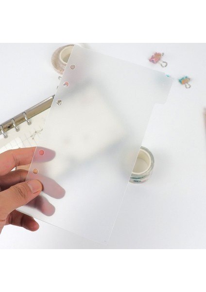 A5 A5 A6 A7 Buzlu Pp 6 Sekmeli Bölücü Dizin Sayfaları Iç Kağıdı Korumak Için Plaka Aralayıcı Planlayıcı Filofax Organizatör Sekme Bölücüler (Yurt Dışından) fırsatları