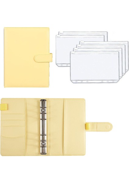 Sarı Yeni A6 Acıbadem Kurabiyesi Lazer Renk Dıy Bağlayıcı Defter Kapağı Günlüğü Gündem Planlayıcısı Kağıt Kapak Okul Kırtasiye Planlayıcısı Para Tasarrufu (Yurt Dışından)