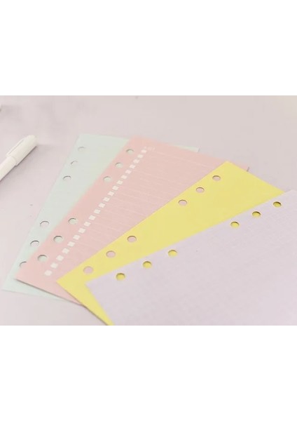 Pembe Yapmak A5 2023 Yeni 40 Sayfa A5 A6 Gevşek Yaprak Defter Kağıdı Dolum Spiral Ciltleme Dizini Iç Sayfalar Aylık Haftalık Günlük Planlayıcı Gündem (Yurt Dışından) fırsatları