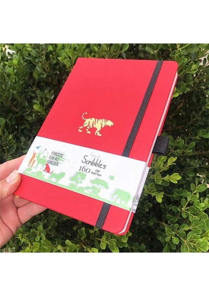 Tiger 160 Numaralı Sayfa Buke 5X5MM Günlük Nokta Gird Defter 160 Sayfa, Boyut 5.7x8.2 Inç, 160GSM Ultra Kalın Bambu Kağıt Dıy Bujo Planlayıcısı (Yurt Dışından)