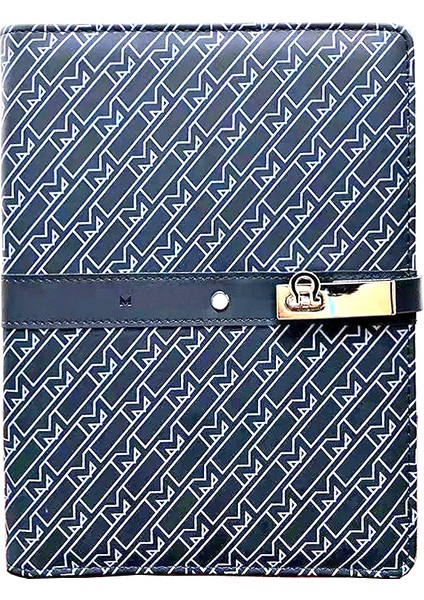Stil 2 23CM x 18CM Lan Harf M Damalı Tasarım Lüks MB Dizüstü Bilgisayar A5 Deri Kapak Kaliteli Kağıt Bölümleri Benzersiz Gevşek Yapraklı Yazı Kırtasiye (Yurt Dışından) fırsatları