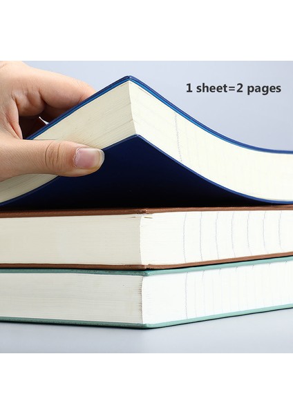 Koyu Mavi A4 Boş A4A5 Süper Kalın Defter Kalınlaşmış Büyük Süper Kalın 360 Sayfa Boş Çizgi Gündem Planlayıcısı Kitap Brid Günlüğü Defterler Günlüğü Okul (Yurt Dışından) modelleri