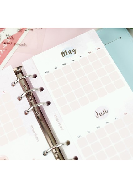 Yıllık-Aylık Plan A5-142X208MM Mypretties Fantasy Yıllık Aylık Planlayıcı Yedekler A5 A6 6 Delikli Bağlayıcı Organizatör Dizüstü Bilgisayar Için Üç Katlı Yedekler N.710 (Yurt Dışından) indirimleri