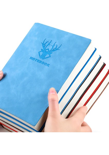 D Kahverengi Süper Kalın Günlük Defter Günlük Iş Ofis Çalışma Kitabı 360 A5 Basit Üniversite Günlüğü Okul Malzemeleri Sayfaları Yatay Çizgi (Yurt Dışından) fiyatları