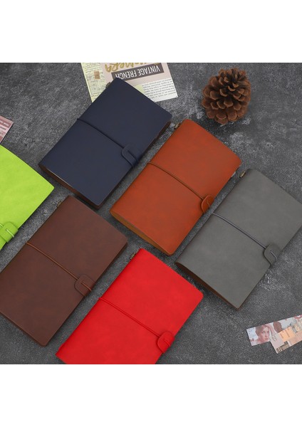 Siyah A6 38 Yaprak Pu Deri Defter A6 Retro Çok Fonksiyonlu Depolama Kart Çantası Iç Sayfa Seti Dıy Günlük Kaydı Kırtasiye Malzemeleri Kawaii (Yurt Dışından) fiyatları