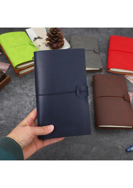 Siyah A6 38 Yaprak Pu Deri Defter A6 Retro Çok Fonksiyonlu Depolama Kart Çantası Iç Sayfa Seti Dıy Günlük Kaydı Kırtasiye Malzemeleri Kawaii (Yurt Dışından) fırsatları
